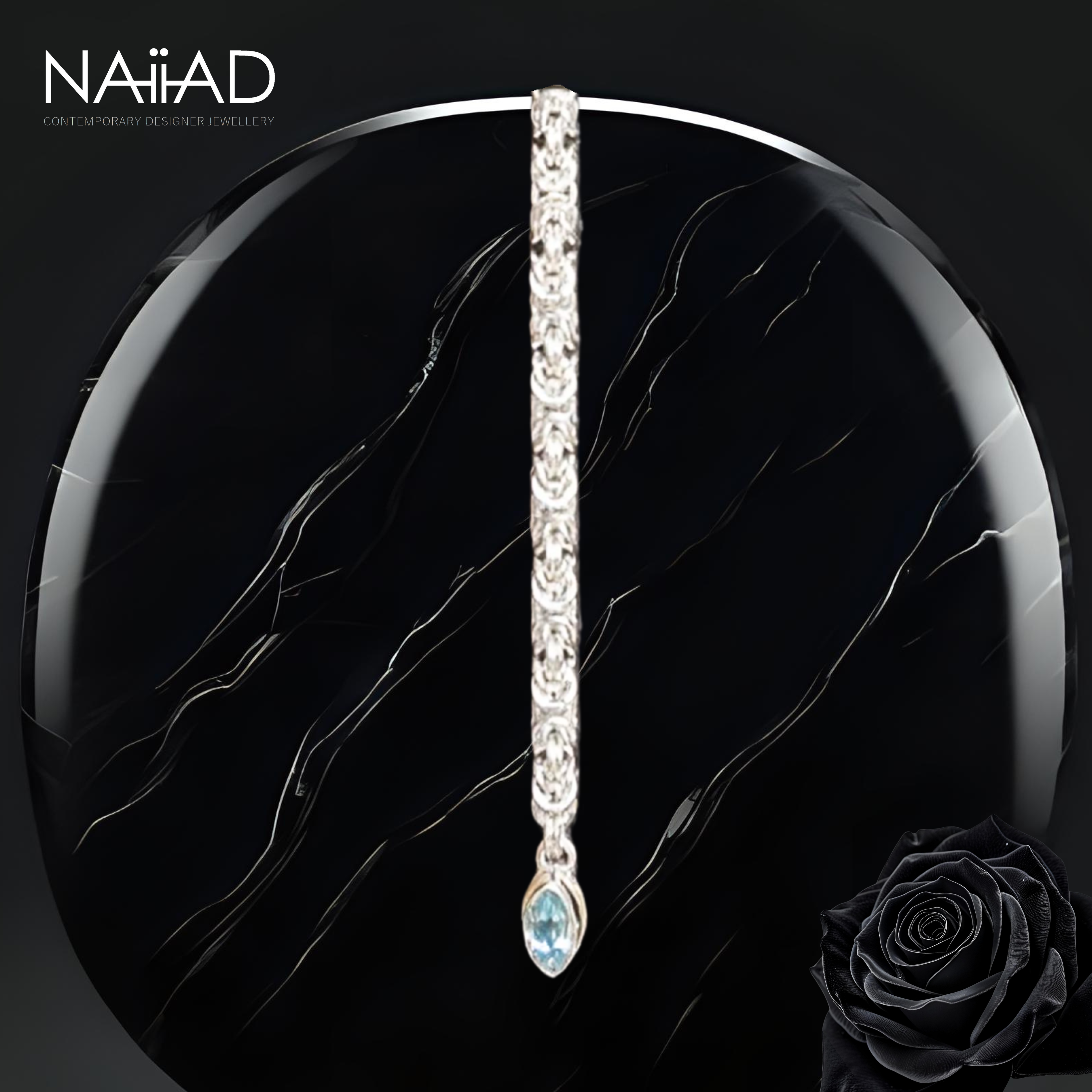 Byzantine Circle of Life set, sterling silver chainmail choker and removable body chain