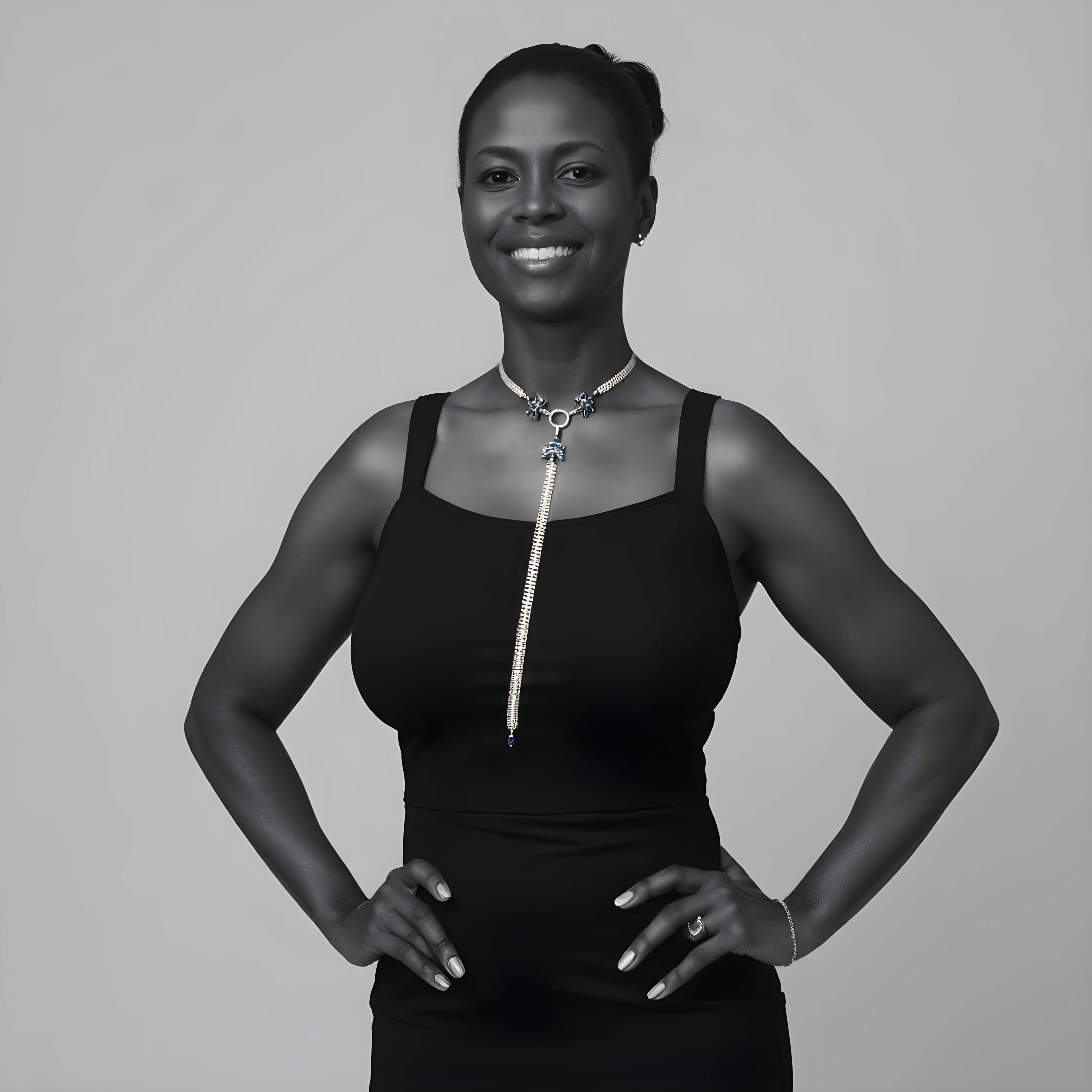 Shimmer Blossom Goddess ~ Sterling silver and gemstones choker and body chain