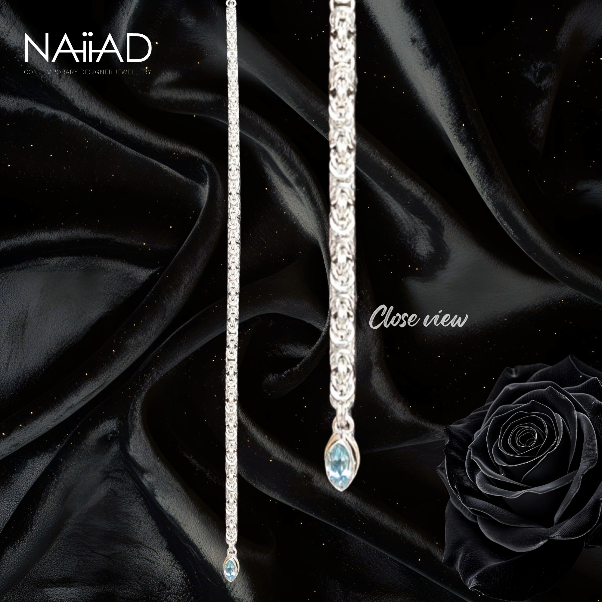 Byzantine Circle of Life set, sterling silver chainmail choker and removable body chain