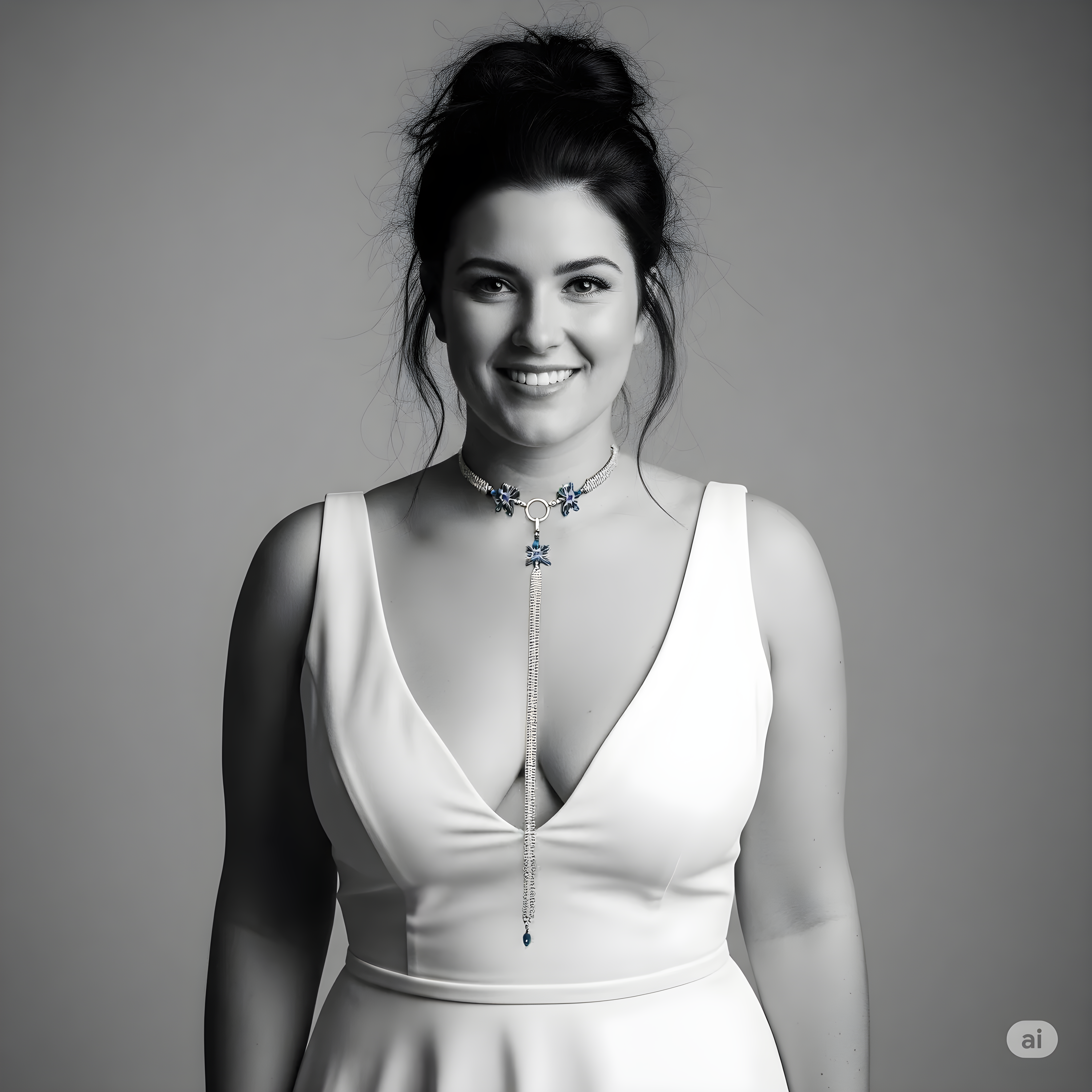 Shimmer Blossom Goddess ~ Sterling silver and gemstones choker and body chain