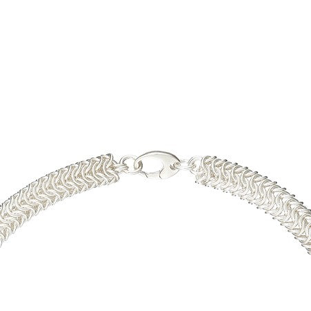 "Contempo" Argentium silver and gold filled statement chainmail necklace
