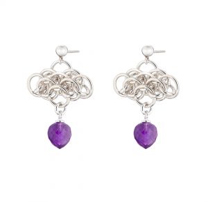 NAIIAD Nymph Amethyst briolette earrings